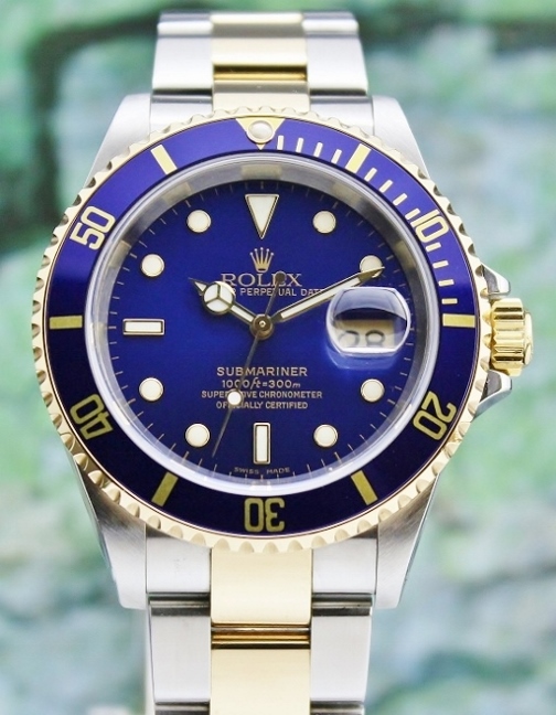 (image for) A ROLEX OYSTER PERPETUAL DATE / SUBMARINER 16613 / CERT